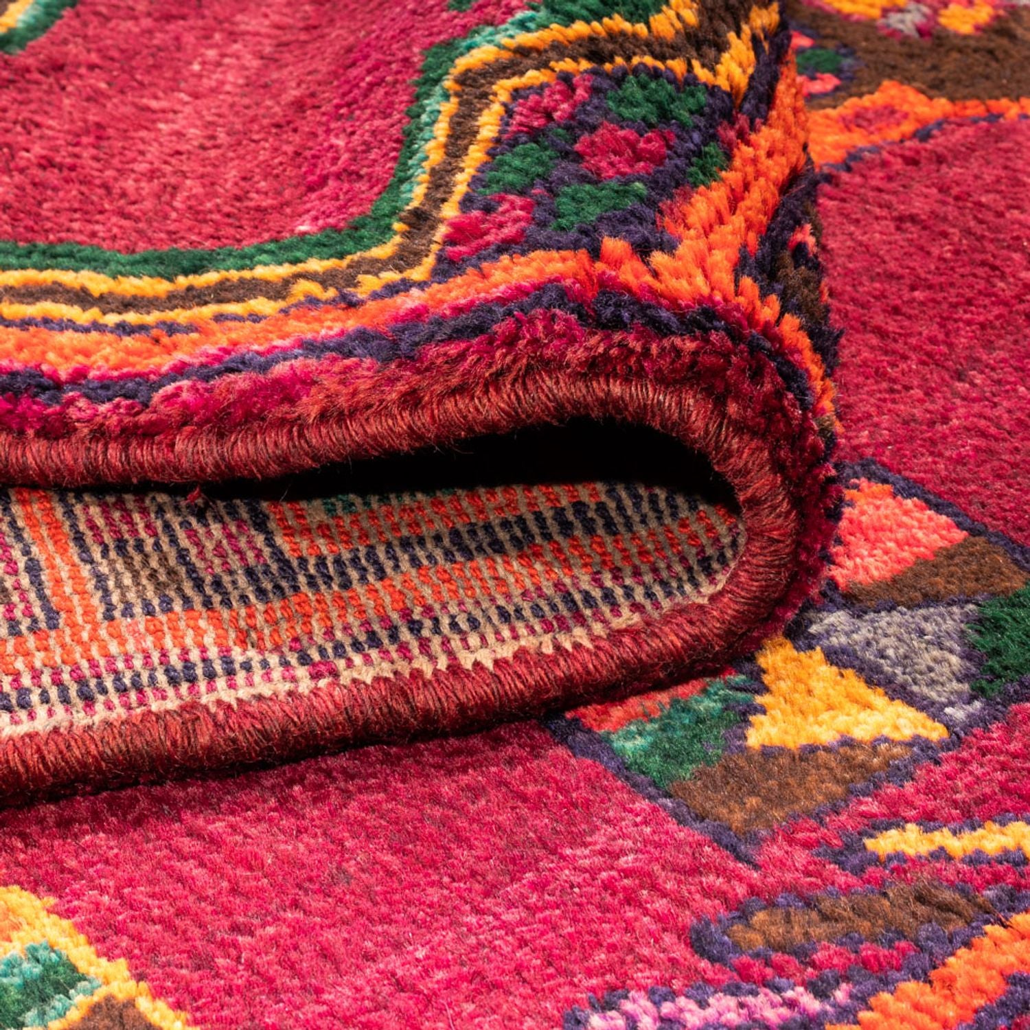 Tapis persan - Nomadic - 278 x 168 cm - rouge