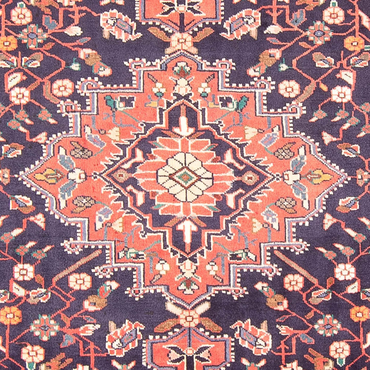 Tapis persan - Nomadic - 310 x 150 cm - bleu foncé