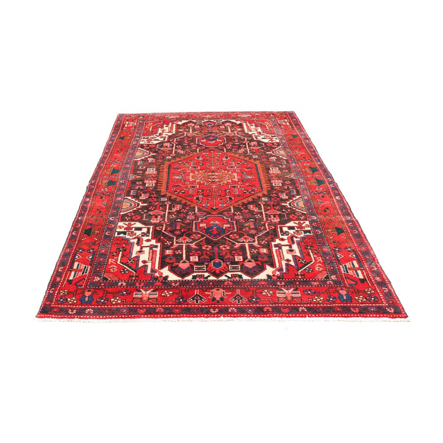 Tapis persan - Nomadic - 280 x 150 cm - bleu foncé