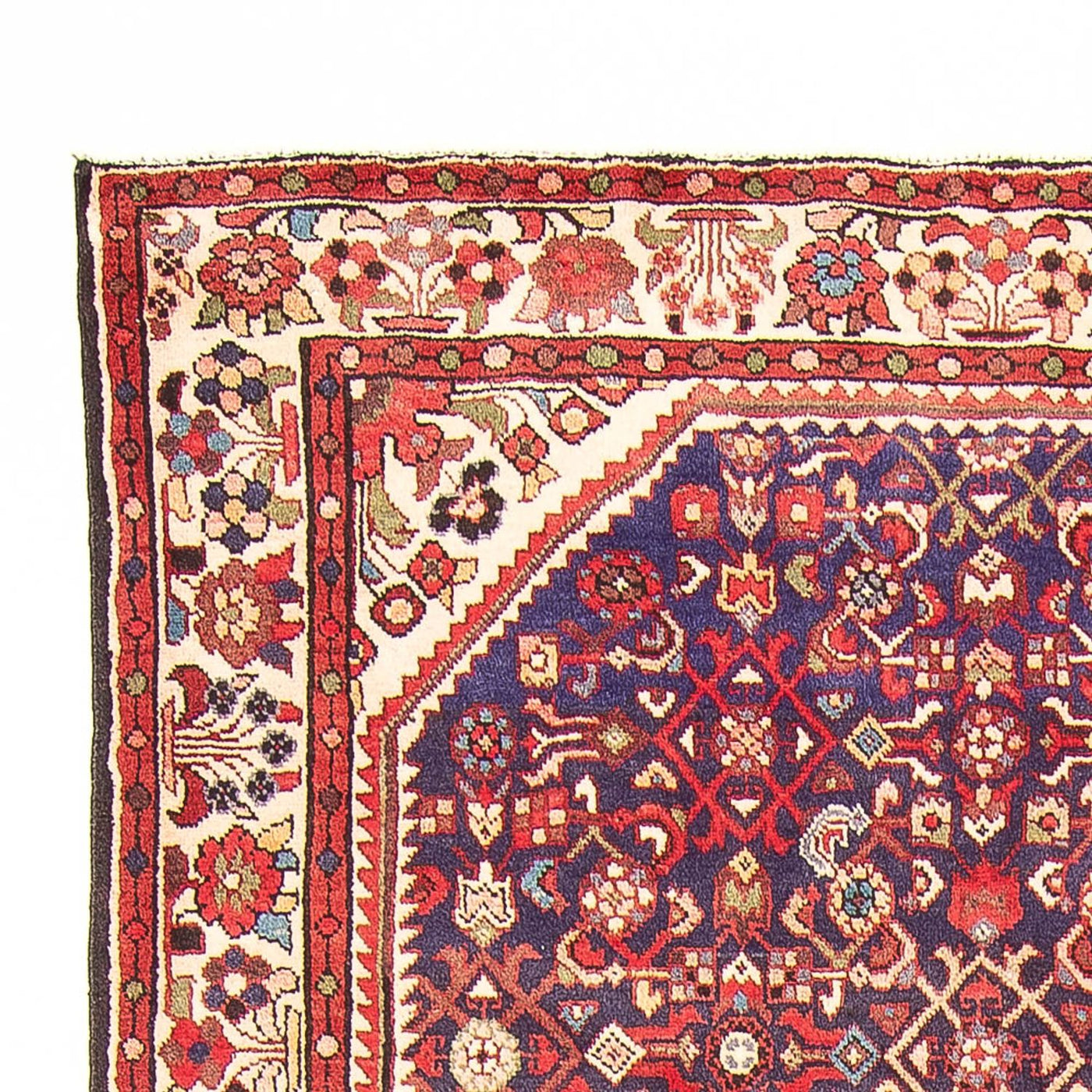 Tapis persan - Nomadic - 330 x 153 cm - bleu foncé