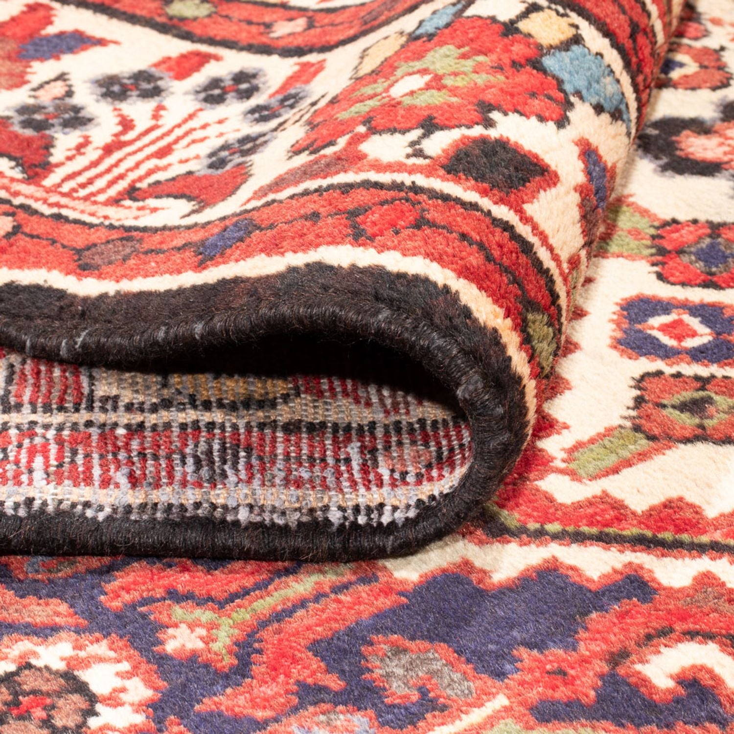 Tapis persan - Nomadic - 330 x 153 cm - bleu foncé