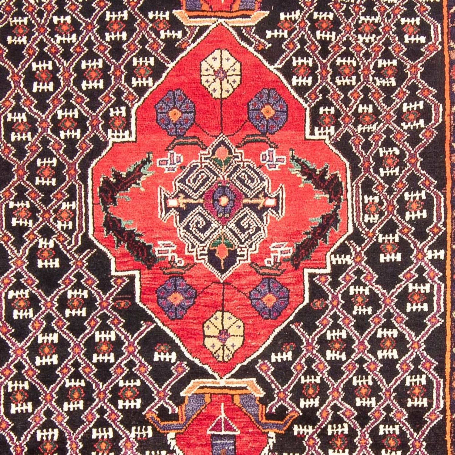 Tapis persan - Nomadic - 313 x 152 cm - bleu foncé