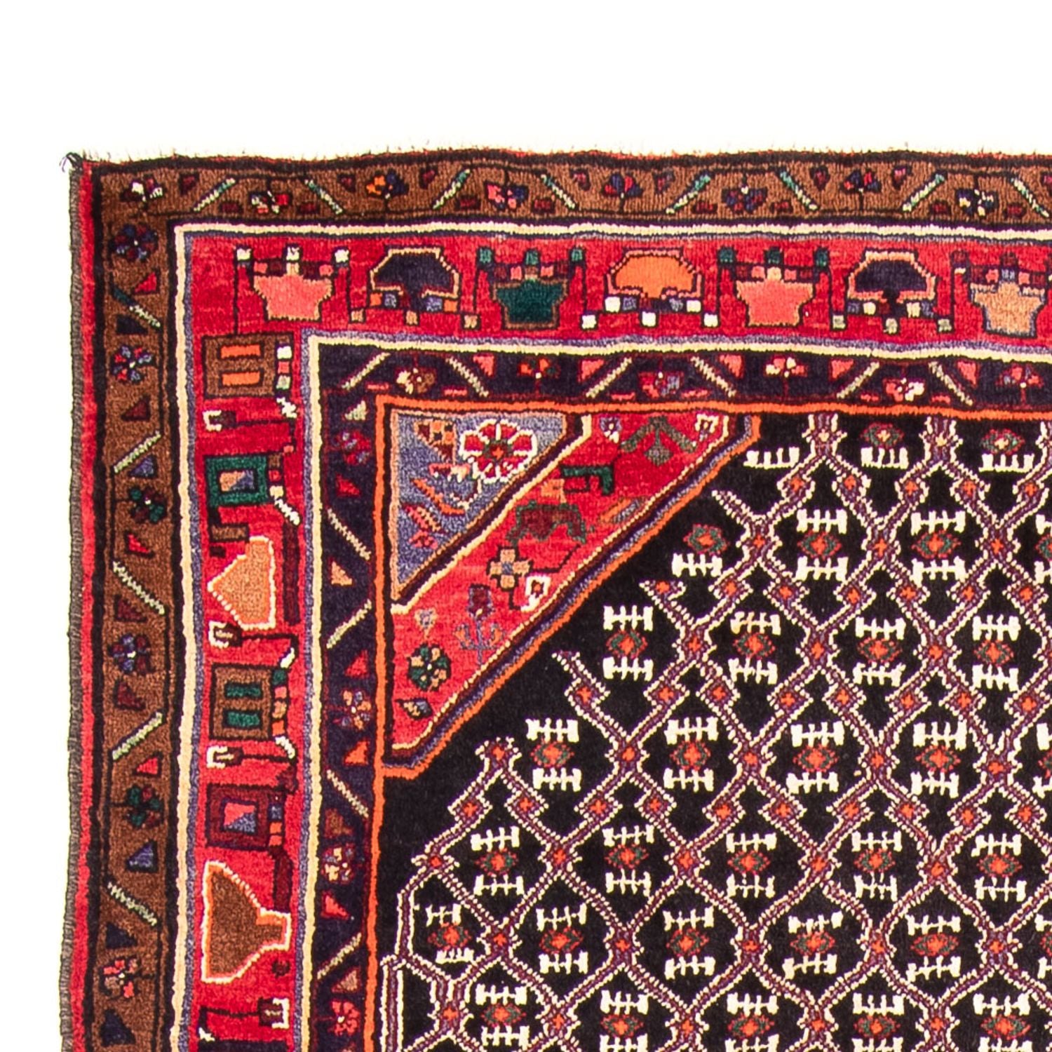Tapis persan - Nomadic - 313 x 152 cm - bleu foncé