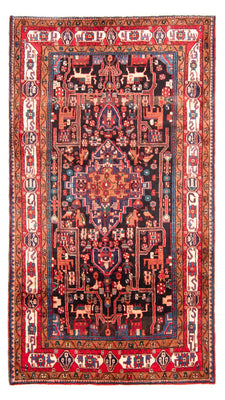 Tapis persan - Nomadic - 285 x 164 cm - bleu foncé