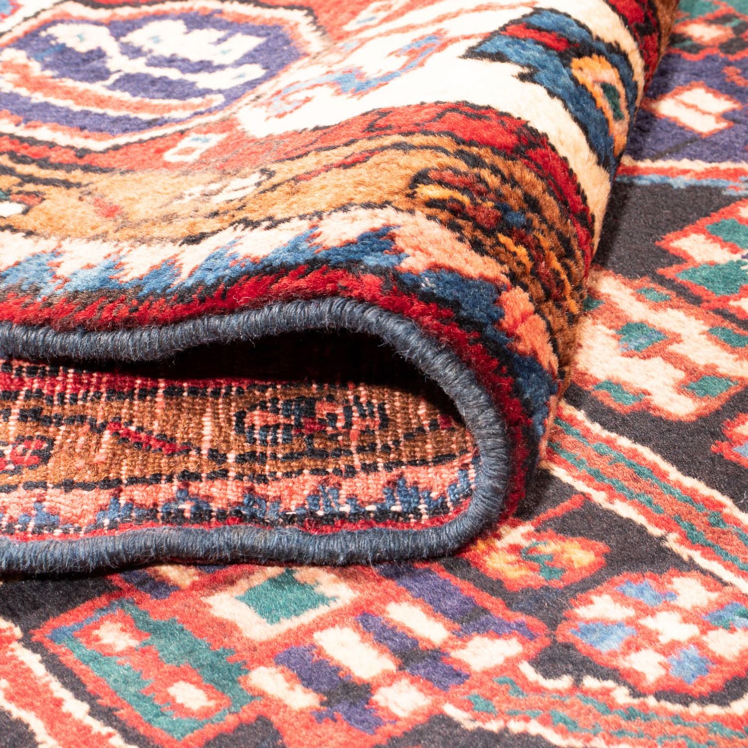 Tapis persan - Nomadic - 285 x 164 cm - bleu foncé
