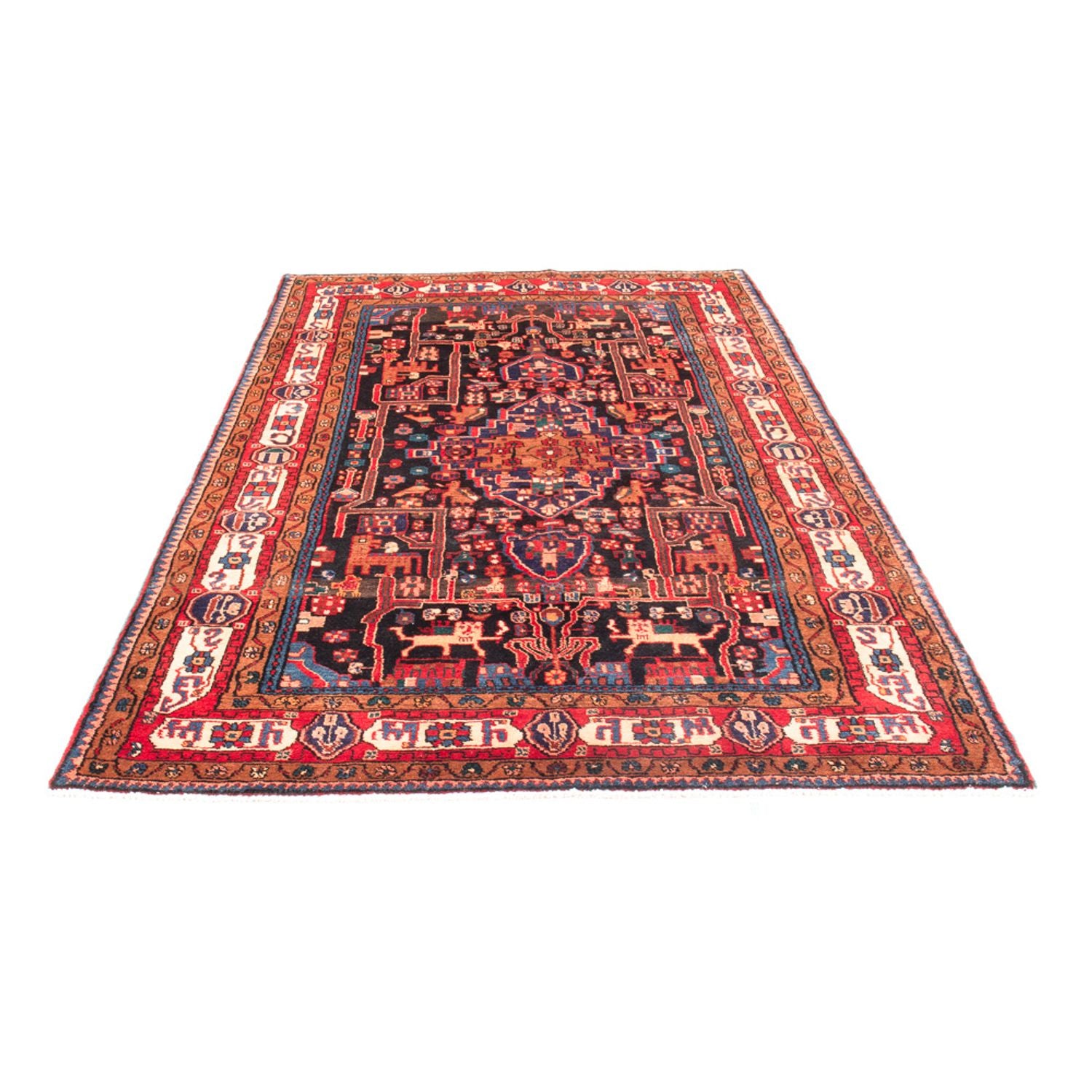 Tapis persan - Nomadic - 285 x 164 cm - bleu foncé