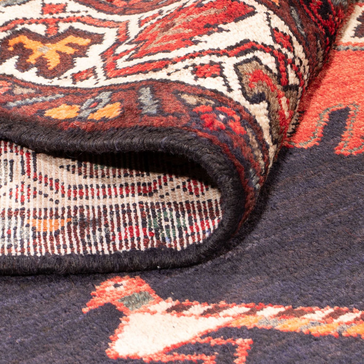 Tapis de couloir Tapis persan - Nomadic - 295 x 147 cm - bleu foncé