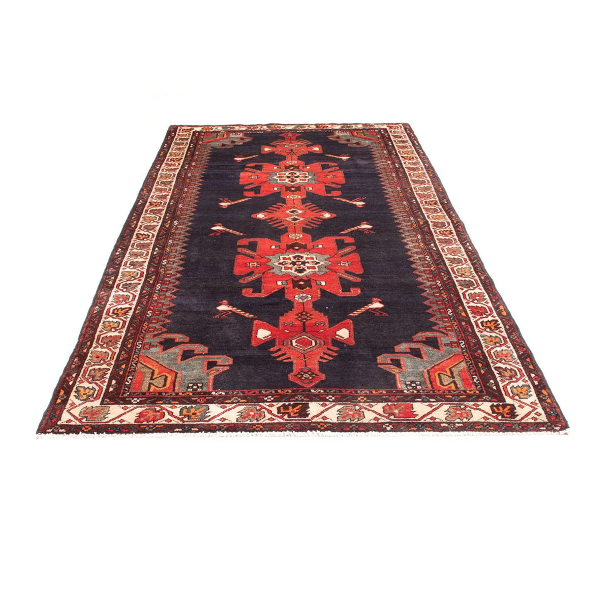 Tapis de couloir Tapis persan - Nomadic - 295 x 147 cm - bleu foncé