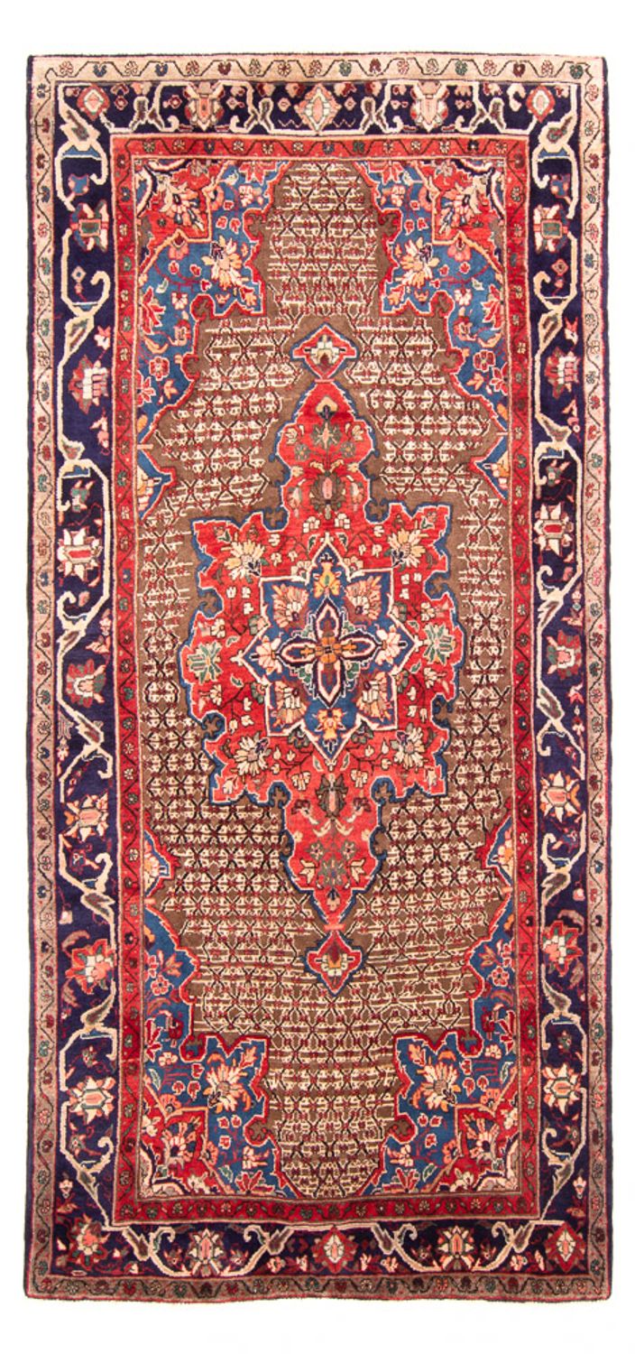 Tapis persan - Nomadic - 298 x 155 cm - bleu foncé