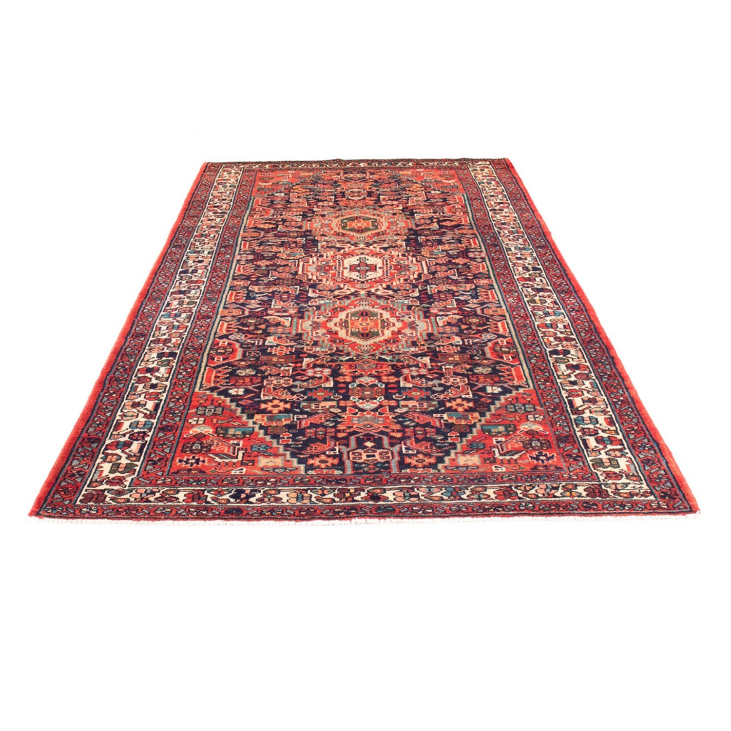 Tapis persan - Nomadic - 307 x 155 cm - bleu foncé