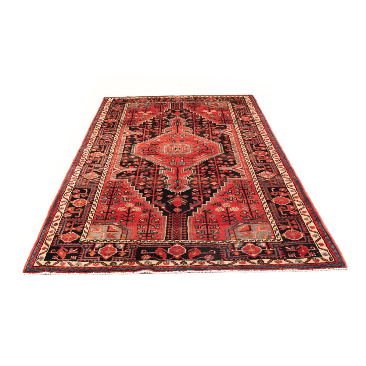 Tapis persan - Nomadic - 260 x 145 cm - bleu foncé