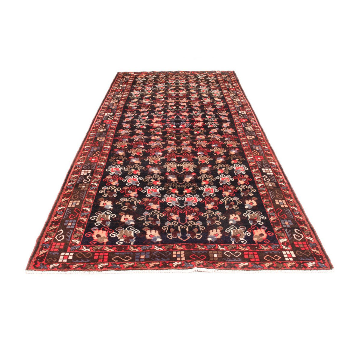 Tapis de couloir Tapis persan - Nomadic - 350 x 140 cm - bleu foncé