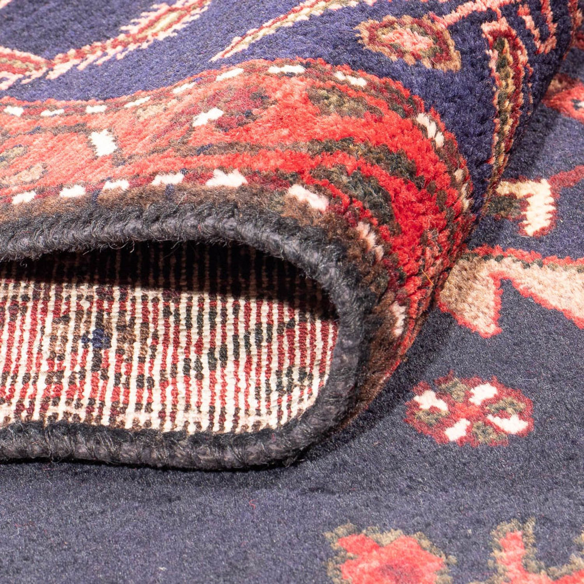 Tapis de couloir Tapis persan - Nomadic - 290 x 134 cm - bleu foncé