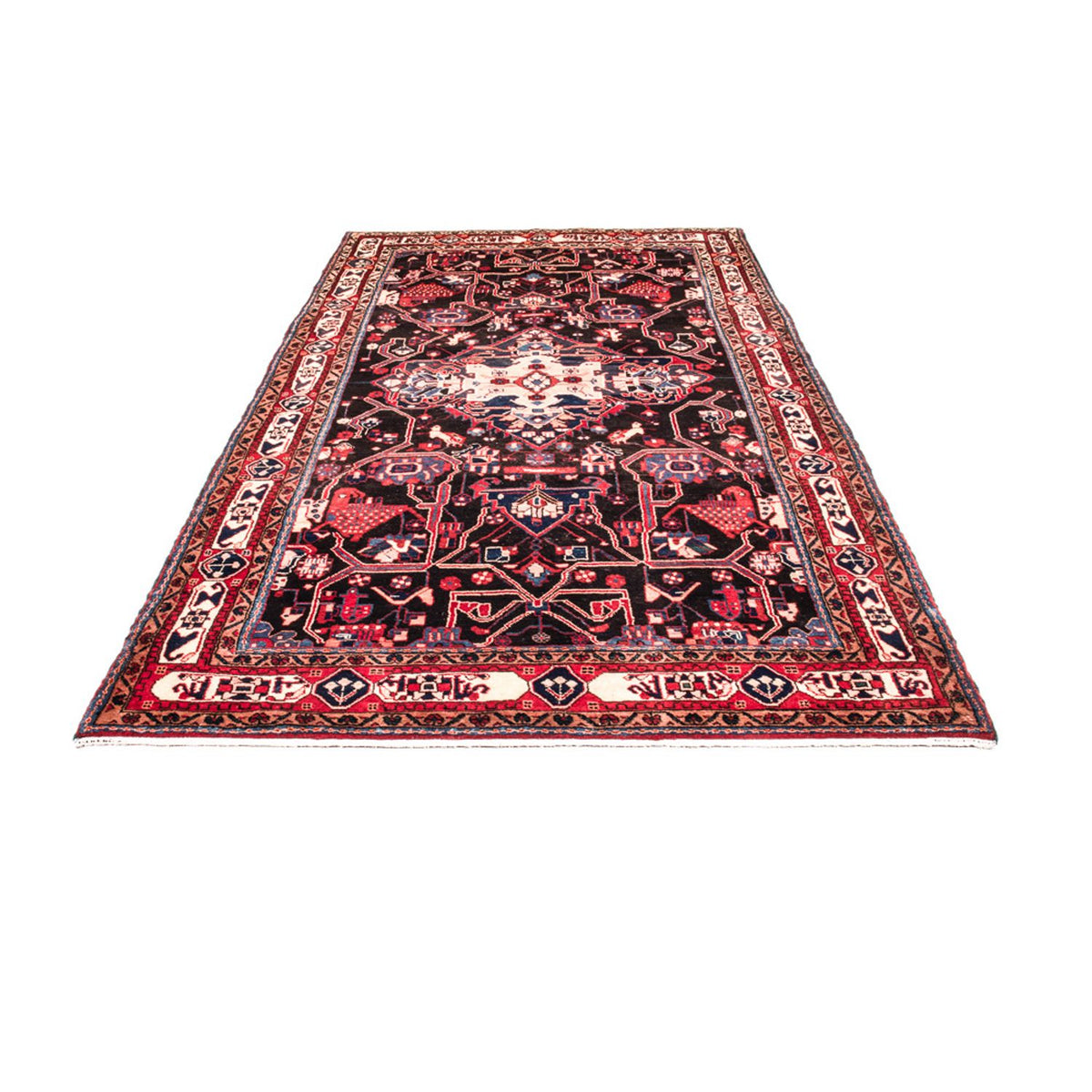 Tapis persan - Nomadic - 320 x 163 cm - bleu foncé