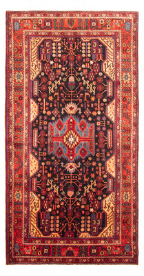 Tapis persan - Nomadic - 295 x 160 cm - bleu foncé