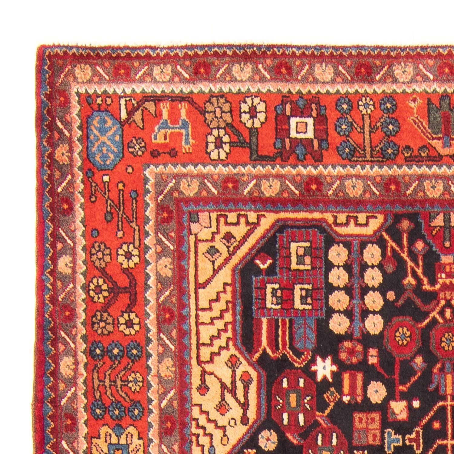 Tapis persan - Nomadic - 295 x 160 cm - bleu foncé