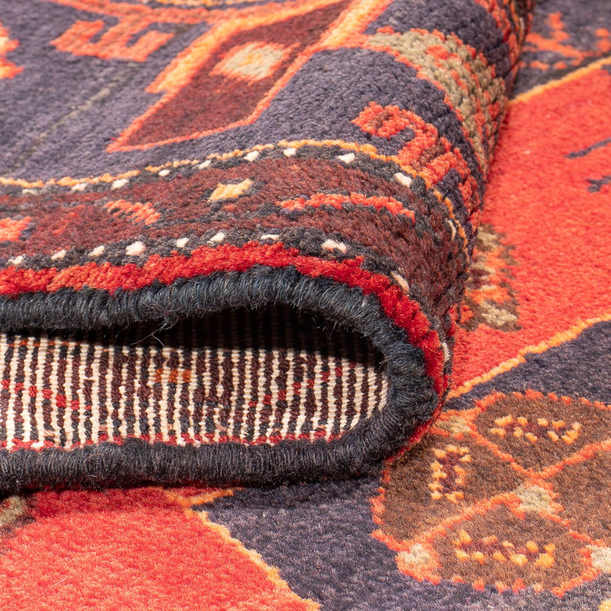 Tapis de couloir Tapis persan - Nomadic - 294 x 145 cm - bleu