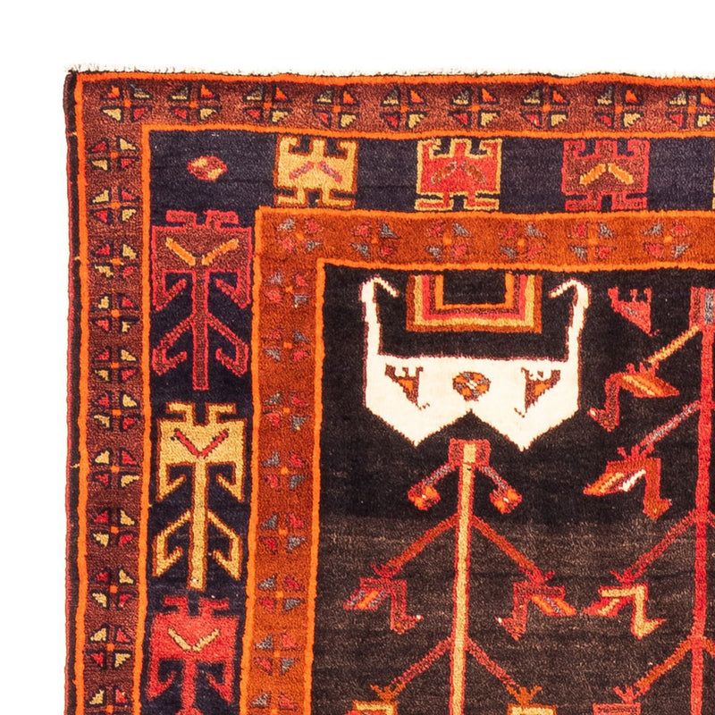Tapis persan - Nomadic - 303 x 162 cm - bleu foncé