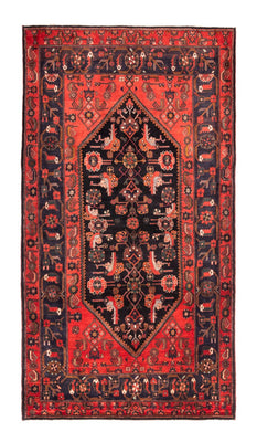 Tapis persan - Nomadic - 300 x 170 cm - bleu foncé