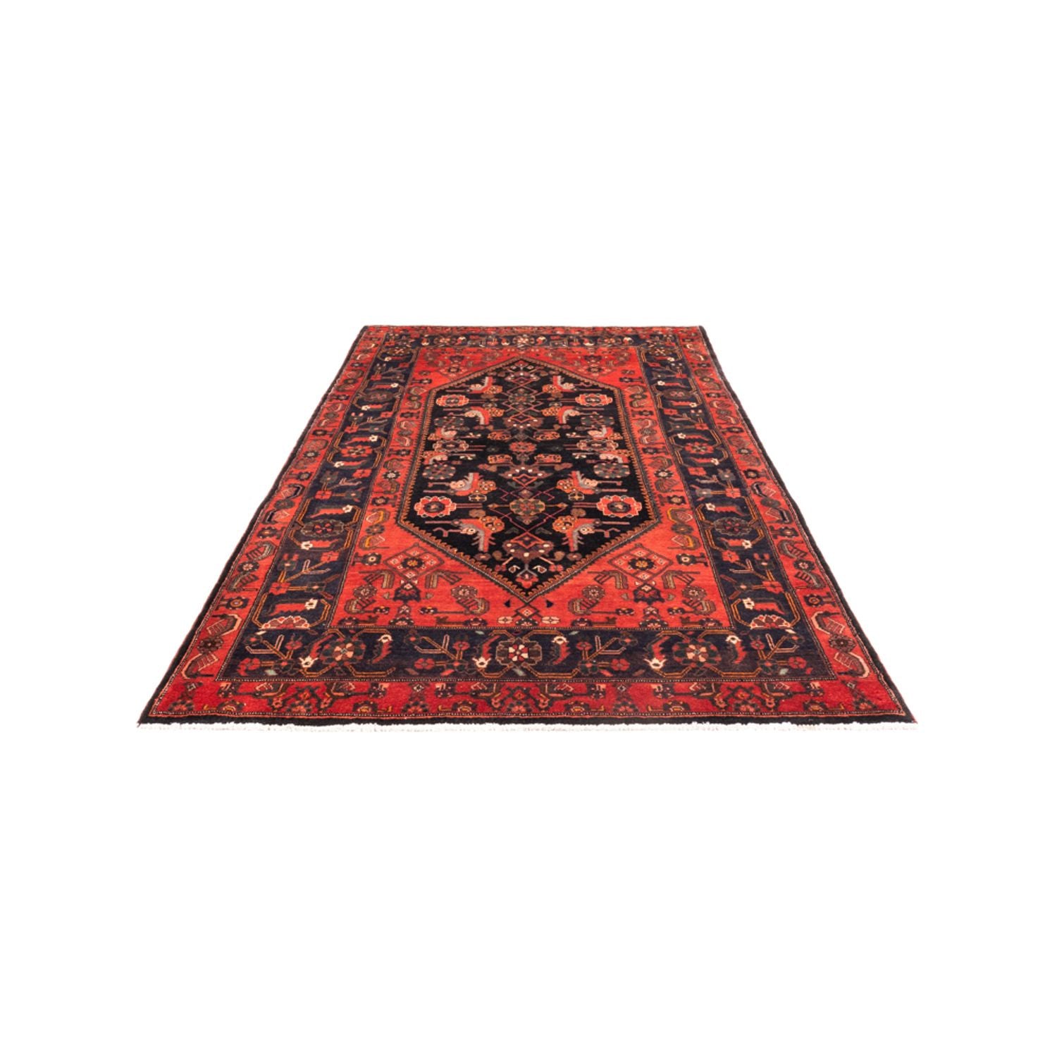 Tapis persan - Nomadic - 300 x 170 cm - bleu foncé