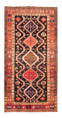 Tapis persan - Nomadic - 296 x 153 cm - bleu foncé