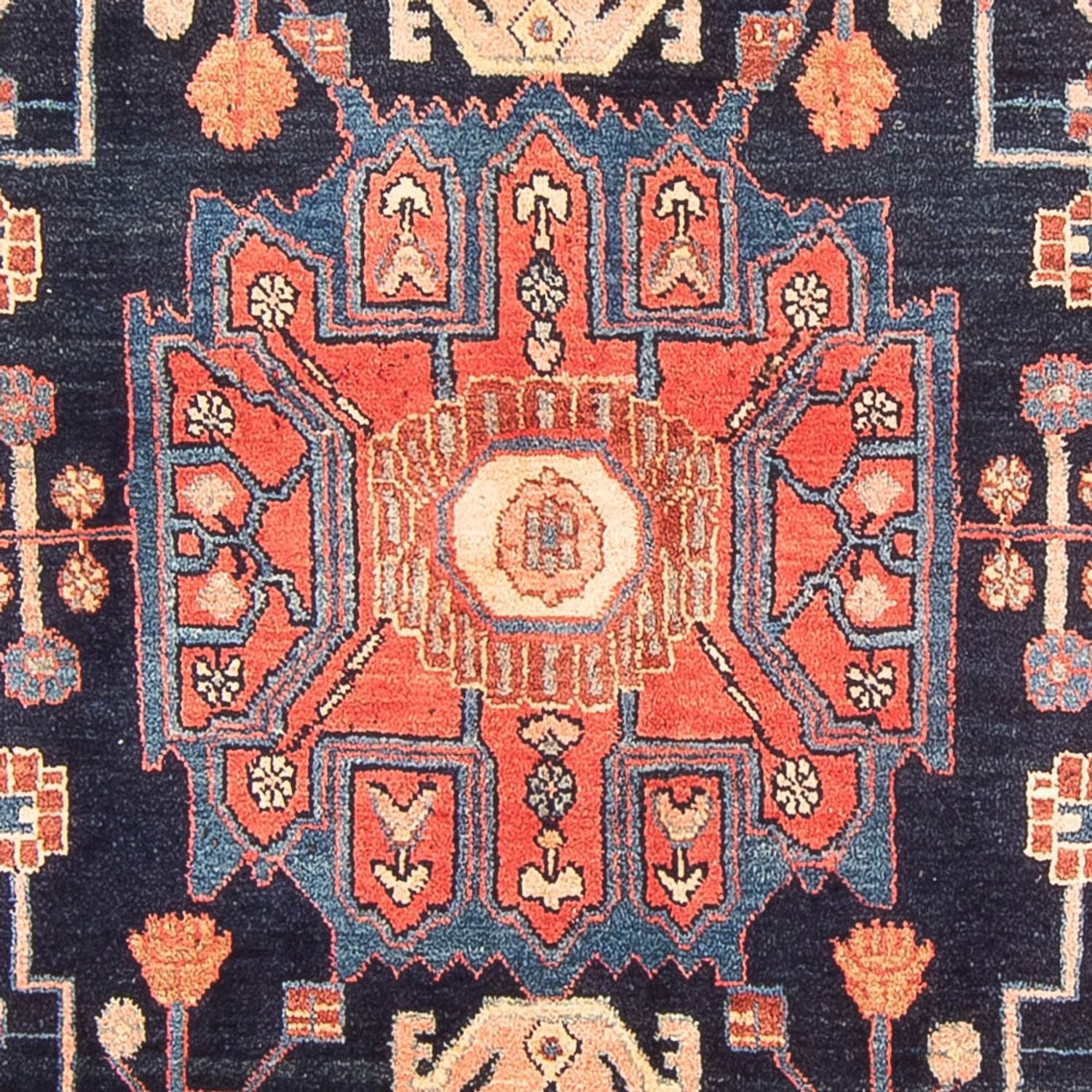 Tapis persan - Nomadic - 300 x 156 cm - bleu foncé