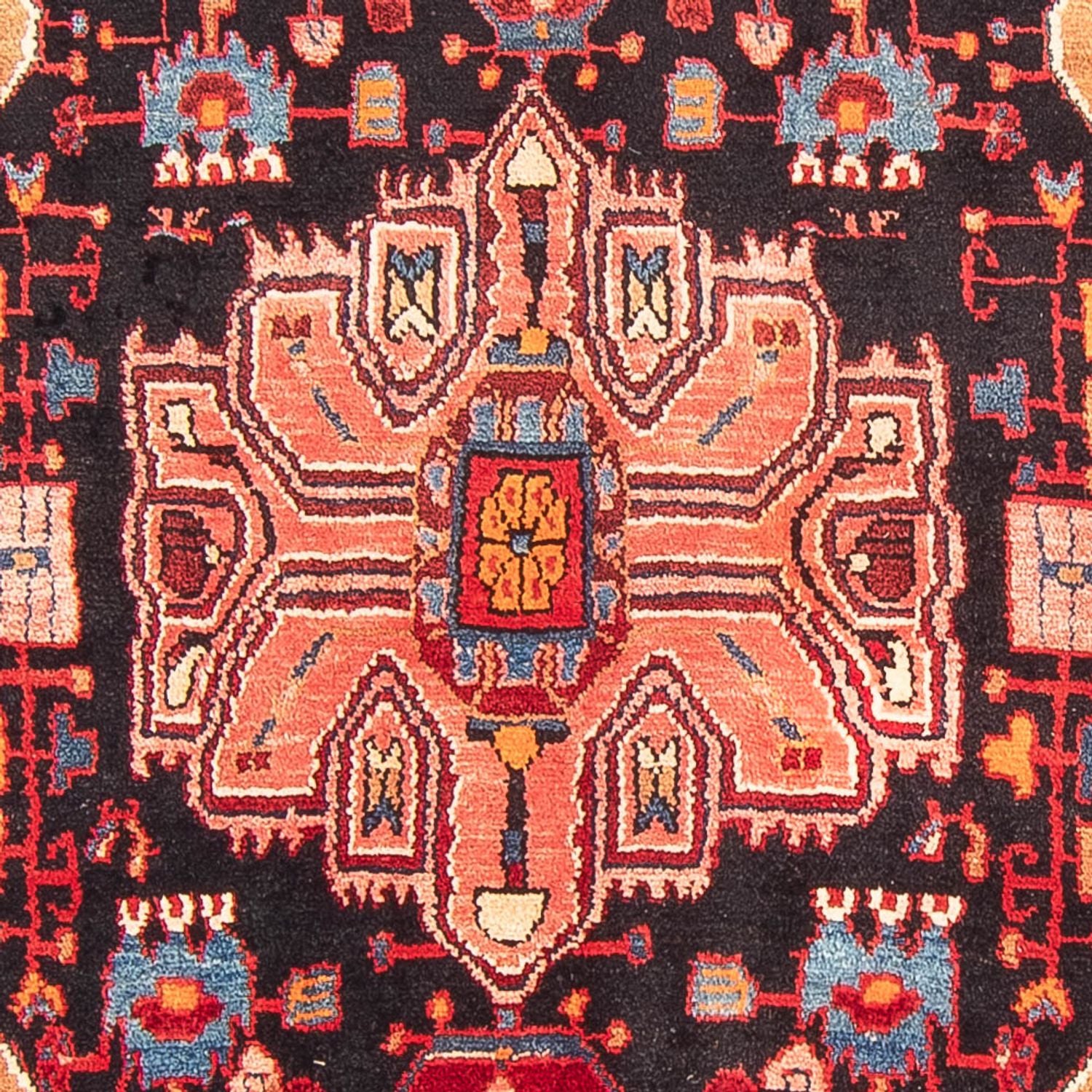 Tapis persan - Nomadic - 312 x 153 cm - bleu foncé