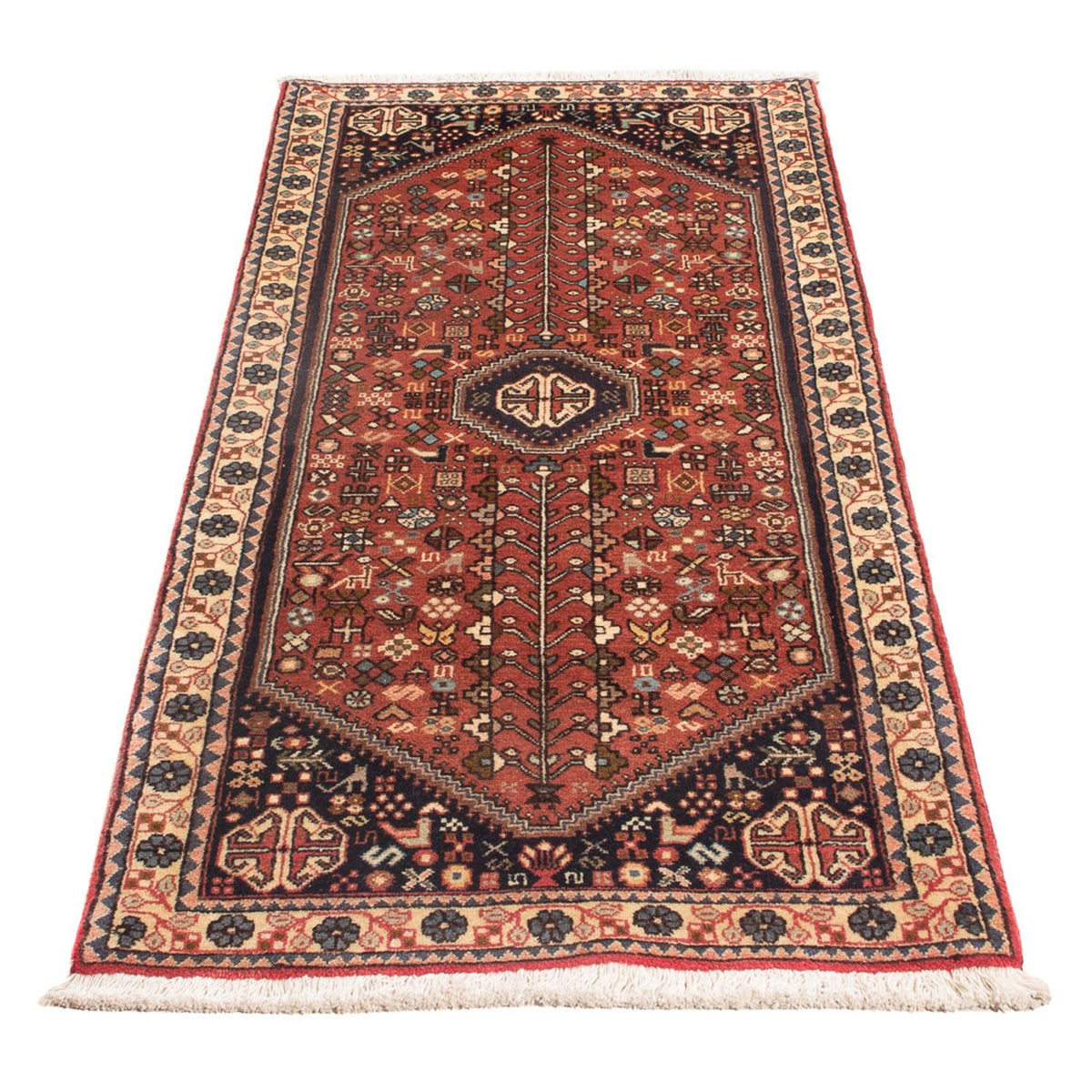 Tapis persan - Nomadic - 148 x 64 cm - rouge