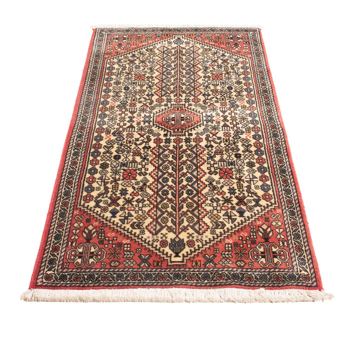 Tapis persan - Nomadic - 150 x 67 cm - crème