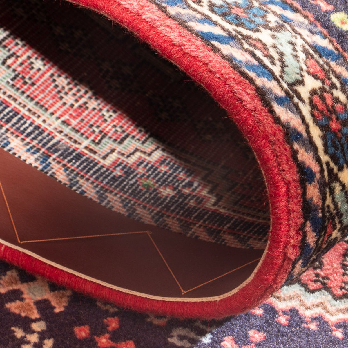 Tapis persan - Nomadic - 146 x 67 cm - rouge