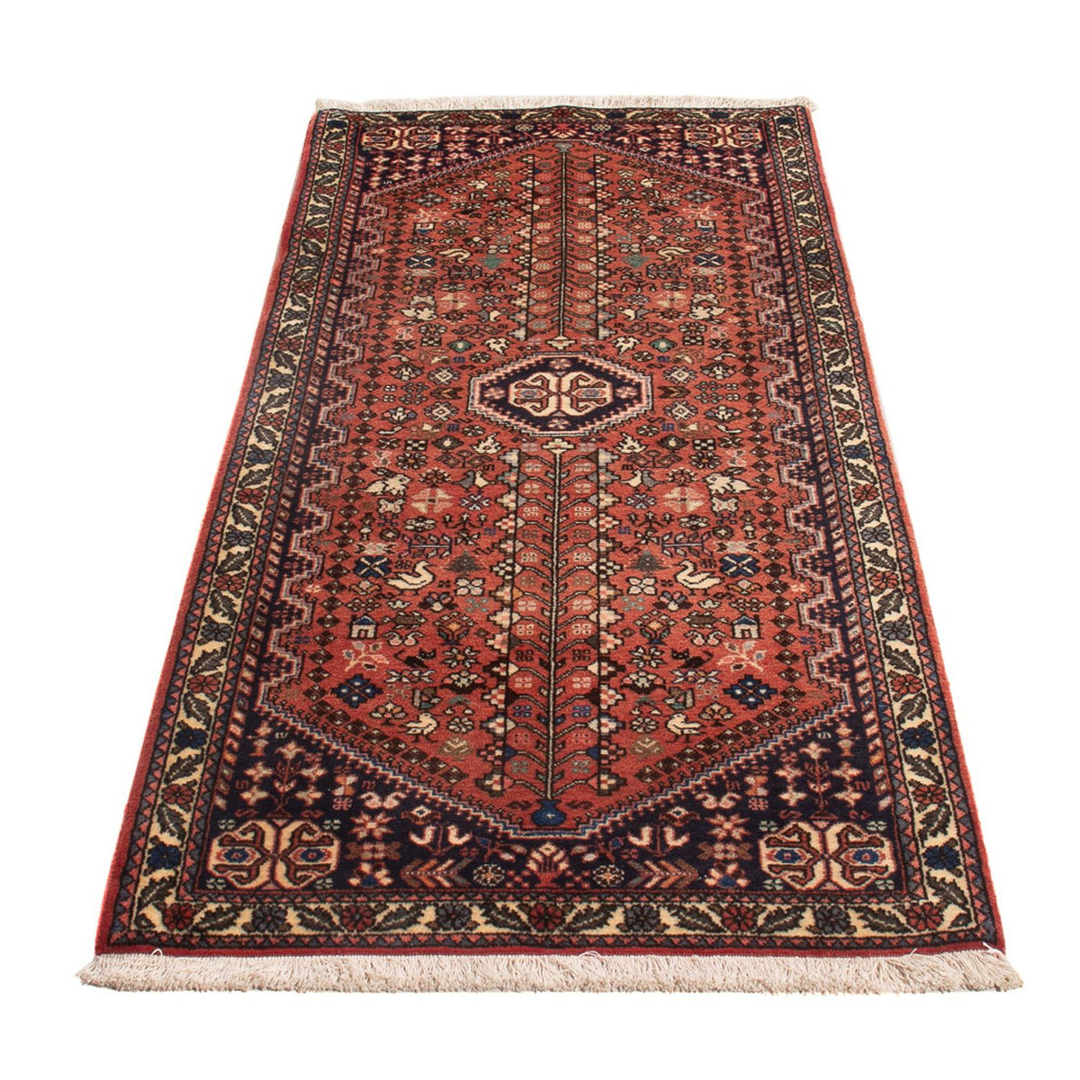 Tapis de couloir Tapis persan - Nomadic - 155 x 67 cm - rouge