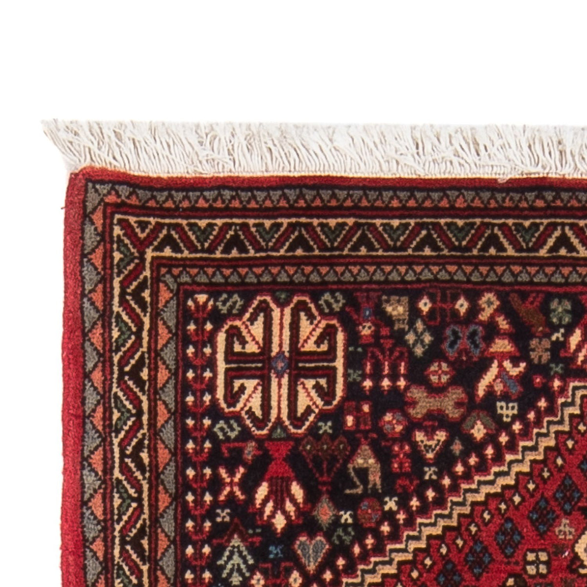 Tapis de couloir Tapis persan - Nomadic - 155 x 70 cm - rouge