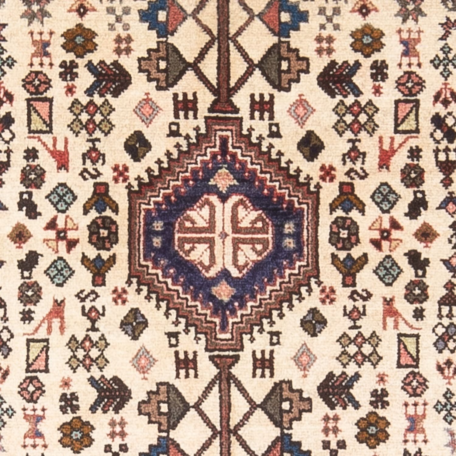 Tapis persan - Nomadic - 128 x 82 cm - crème