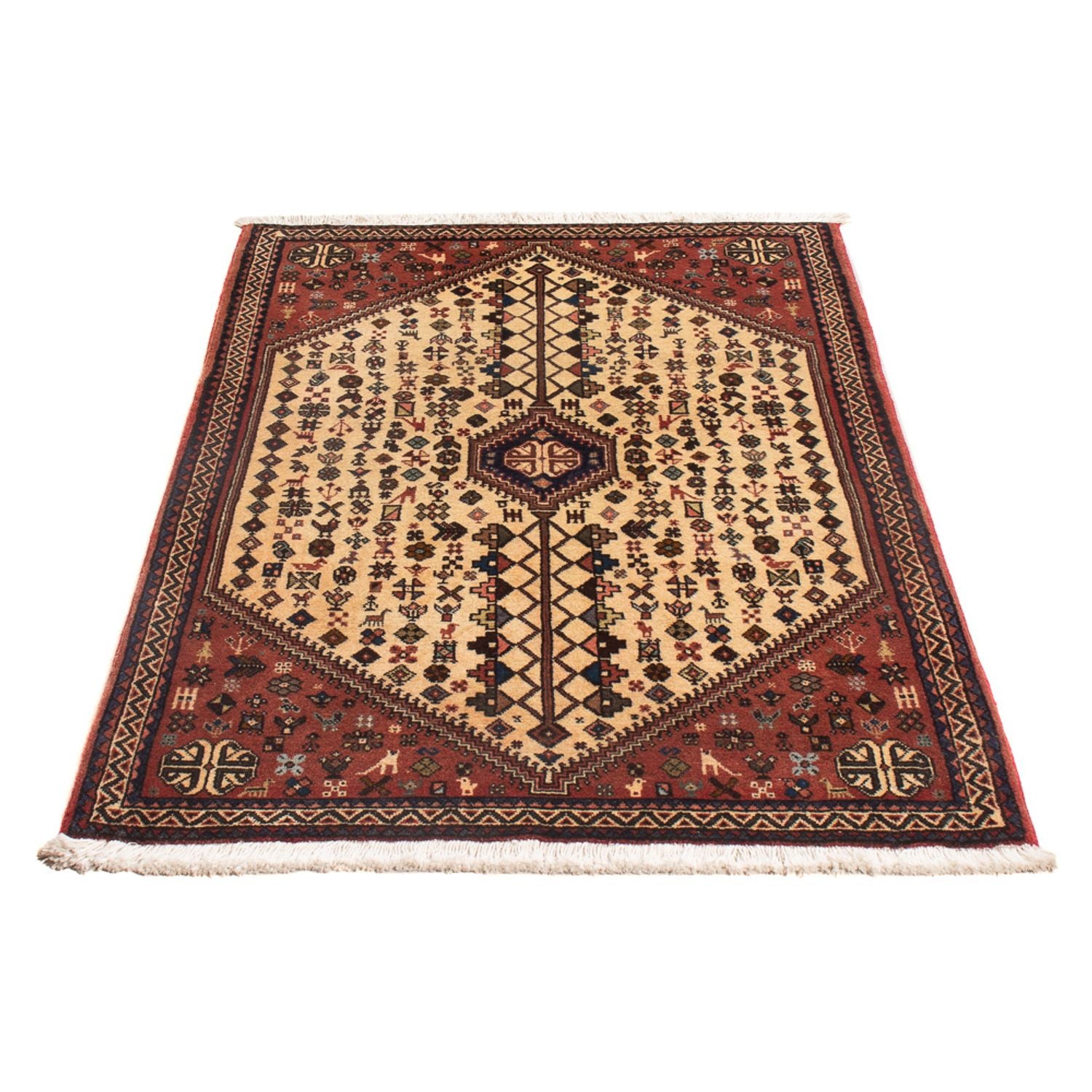 Tapis persan - Nomadic - 128 x 82 cm - crème