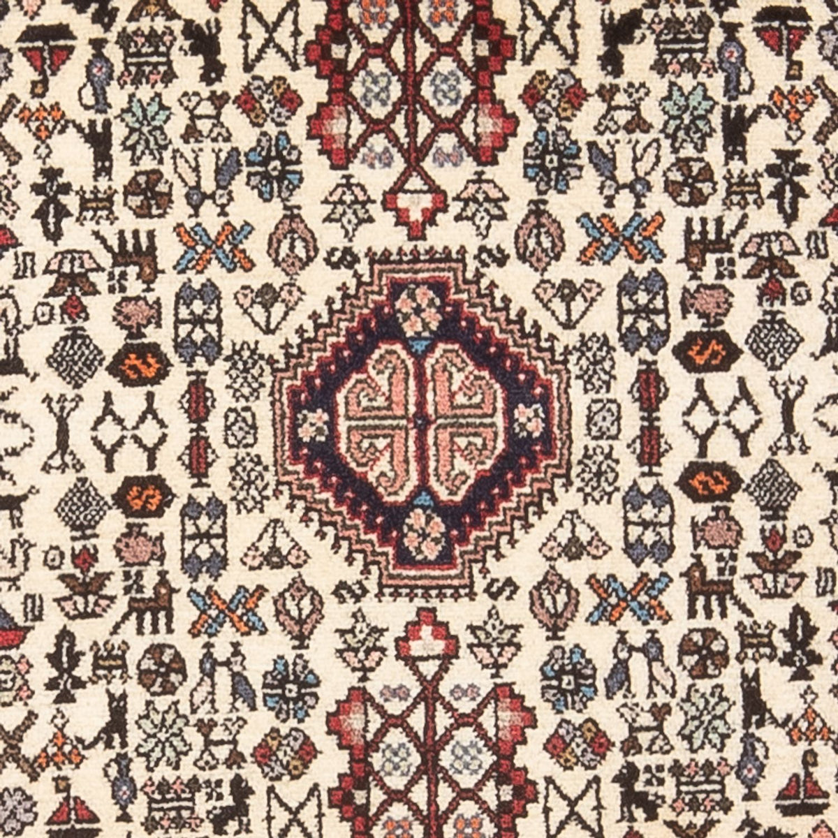 Tapis persan - Nomadic - 147 x 70 cm - crème