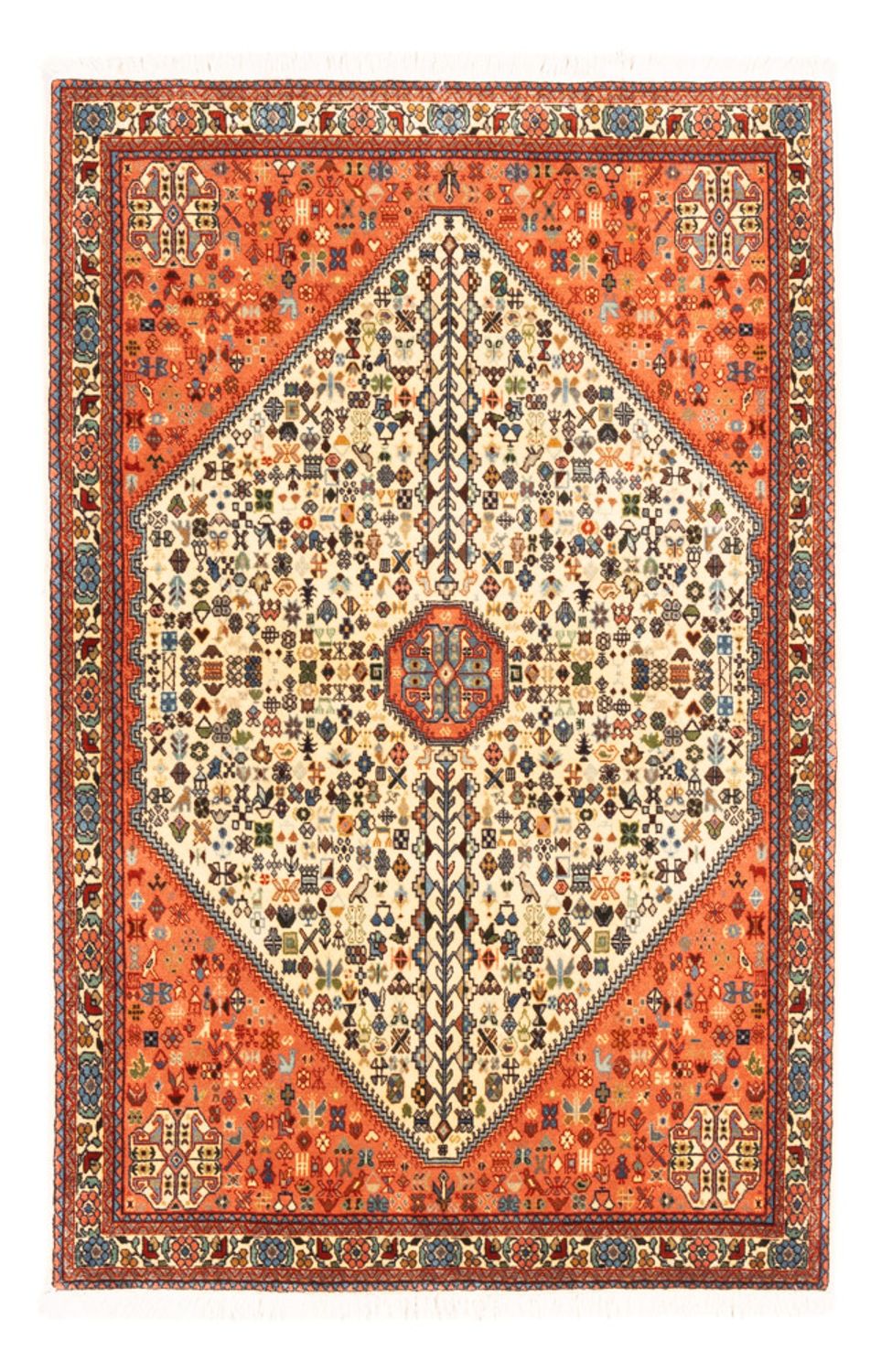 Tapis persan - Nomadic - 148 x 100 cm - beige