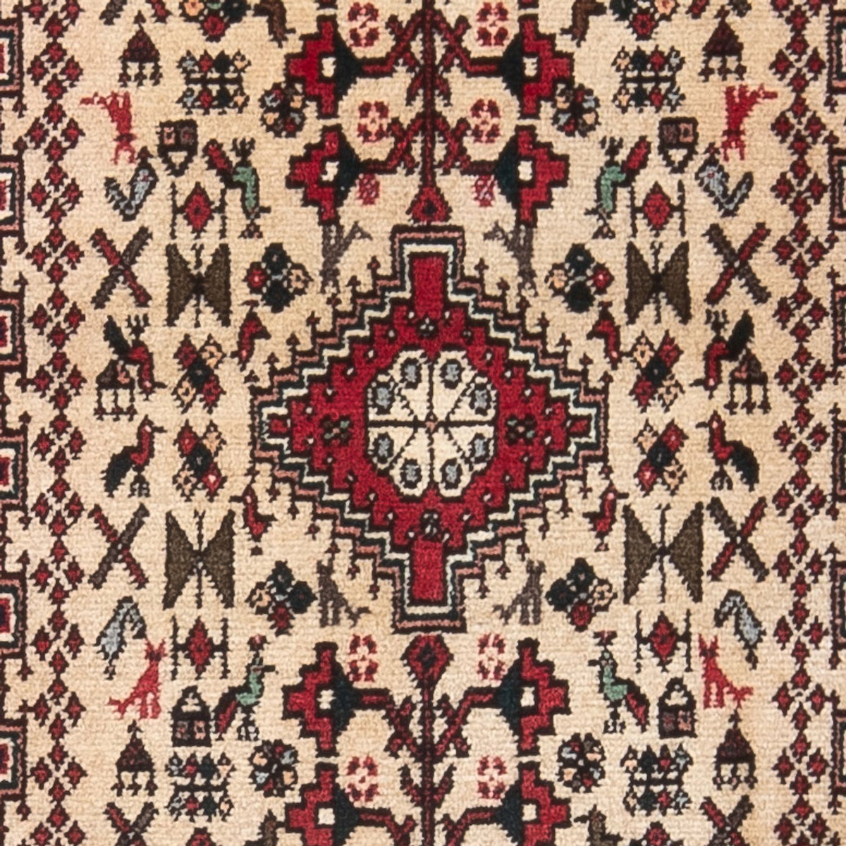 Tapis persan - Nomadic - 150 x 60 cm - crème