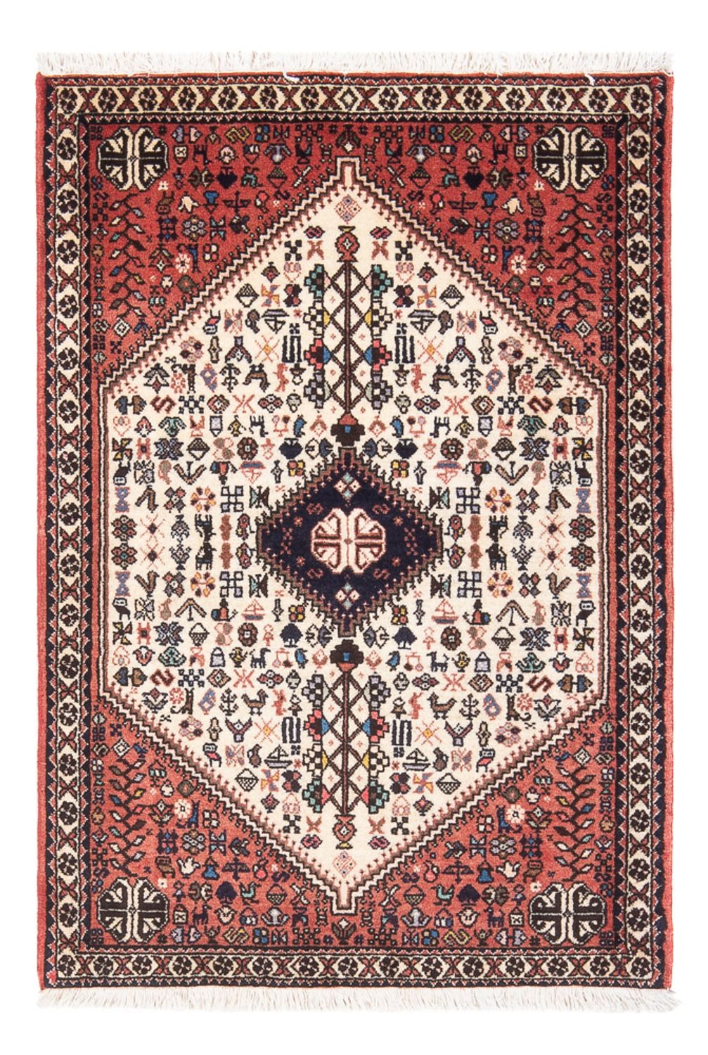 Tapis persan - Nomadic - 126 x 80 cm - crème