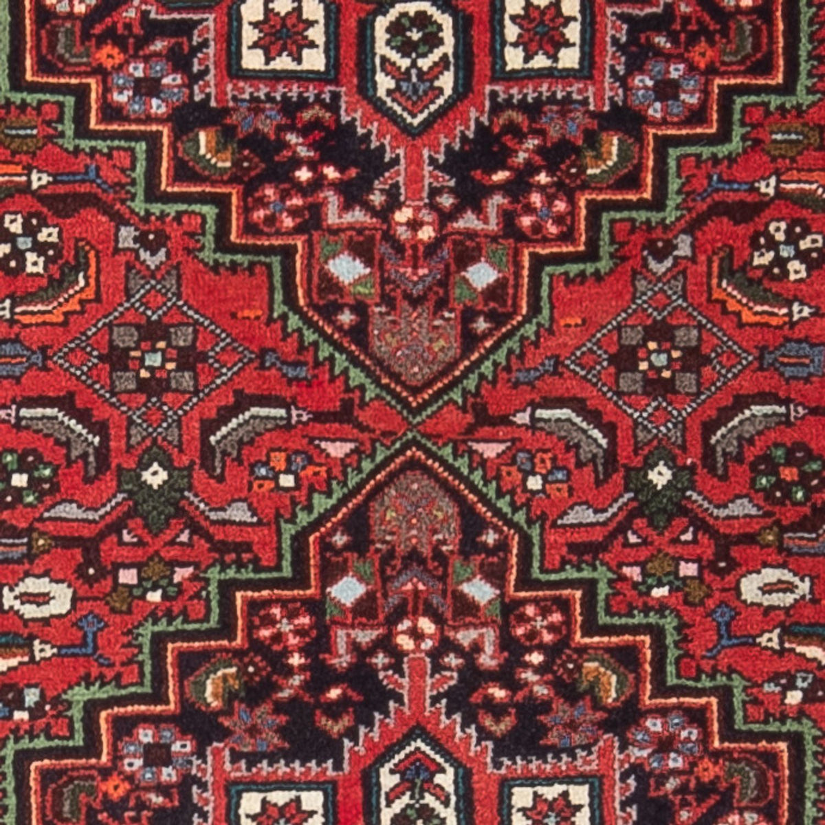 Tapis de couloir Tapis persan - Nomadic - 154 x 65 cm - rouge