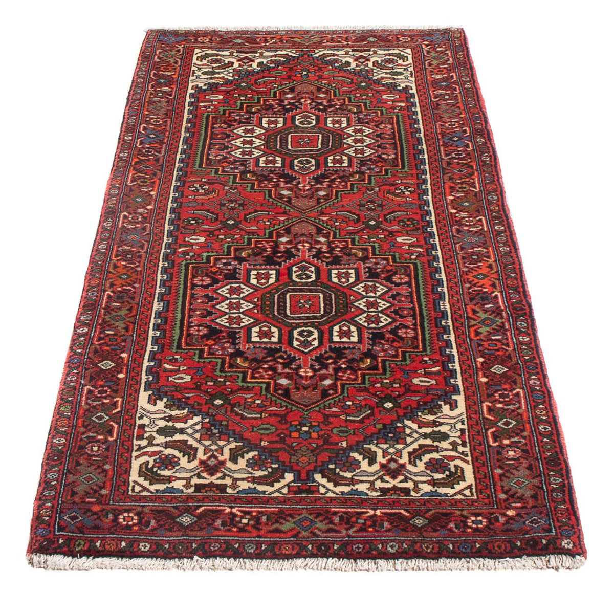 Tapis de couloir Tapis persan - Nomadic - 154 x 65 cm - rouge