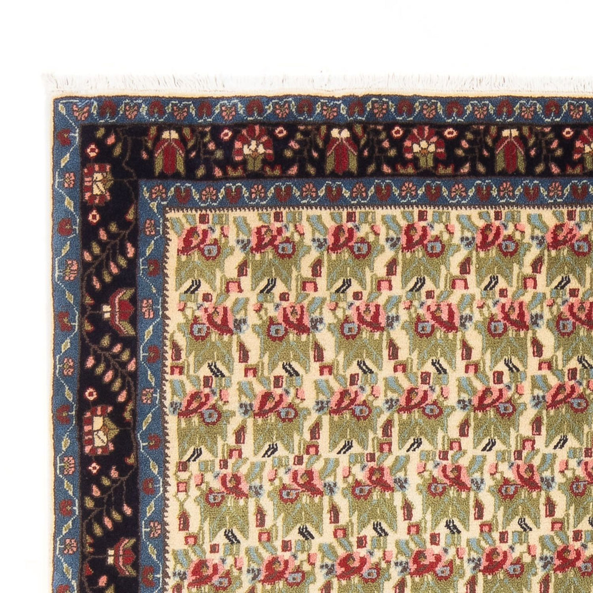 Tapis persan - Nomadic - 213 x 138 cm - vert clair