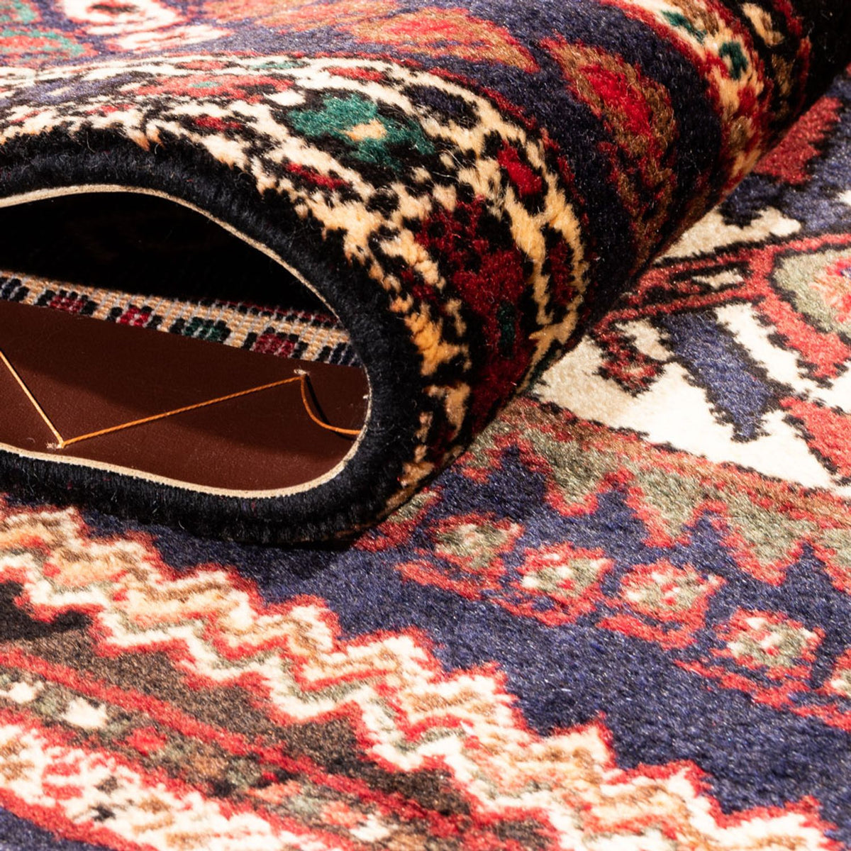 Tapis persan - Nomadic - 150 x 108 cm - rouge bordeaux