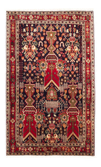 Tapis persan - Nomadic - 154 x 100 cm - rouge bordeaux