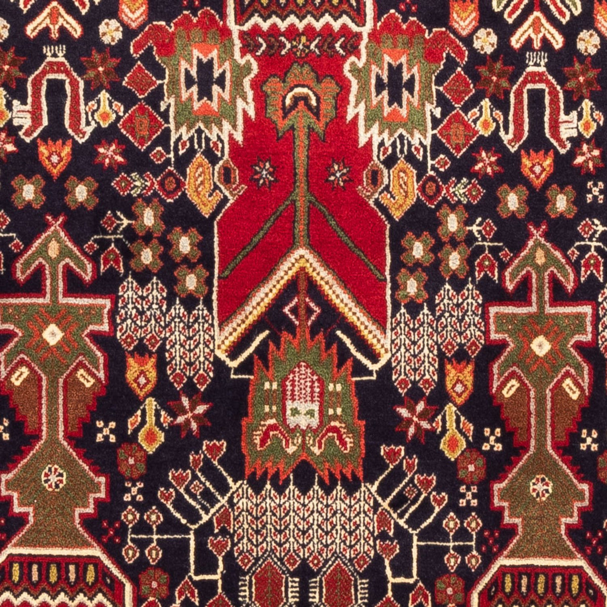 Tapis persan - Nomadic - 154 x 100 cm - rouge bordeaux
