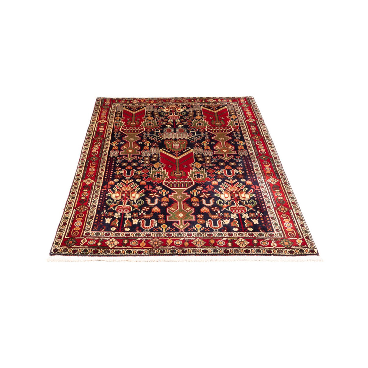 Tapis persan - Nomadic - 154 x 100 cm - rouge bordeaux