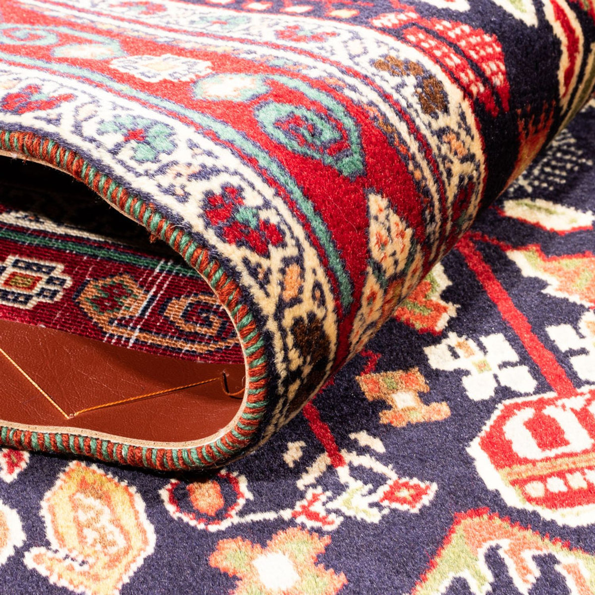 Tapis persan - Nomadic - 155 x 100 cm - rouge bordeaux