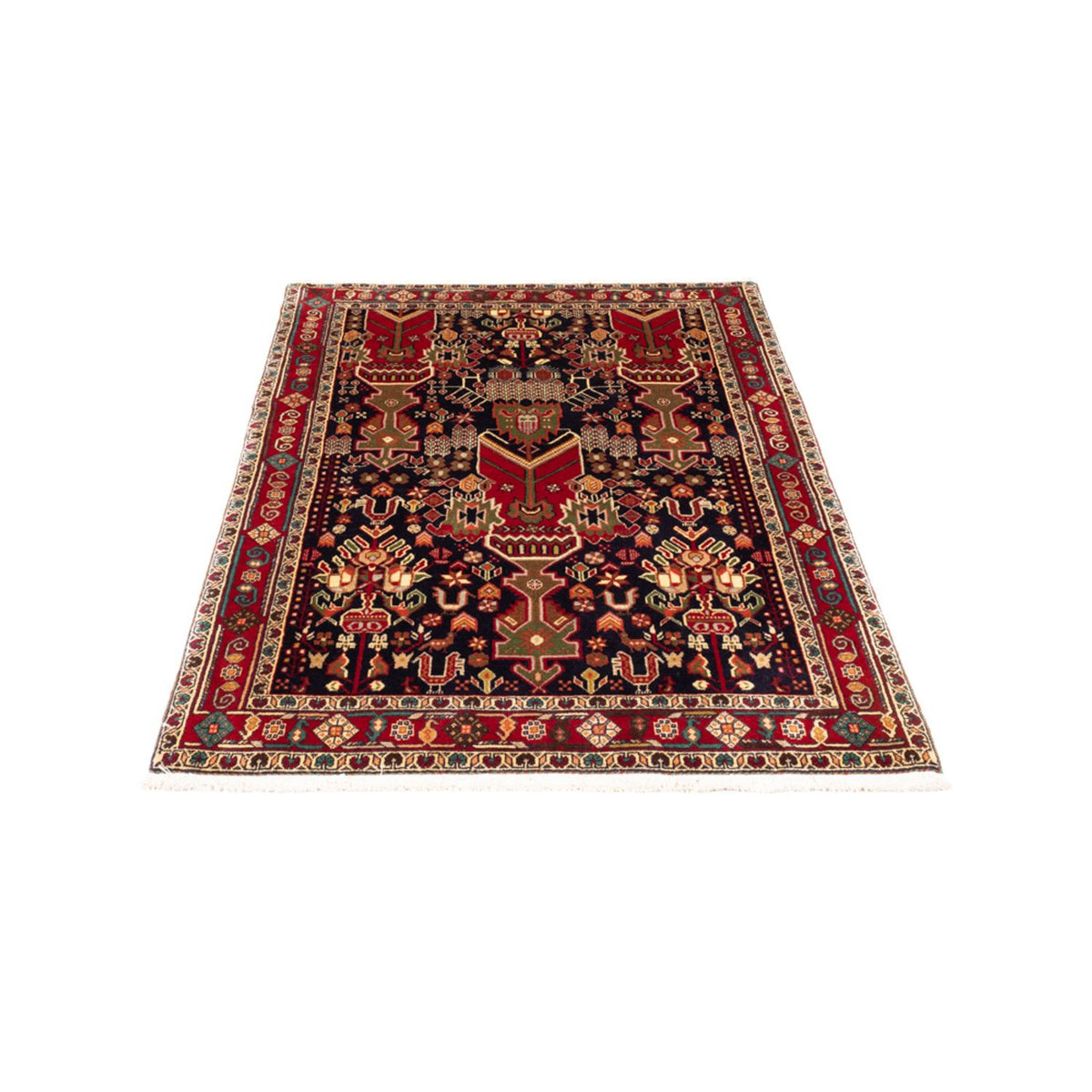 Tapis persan - Nomadic - 155 x 100 cm - rouge bordeaux