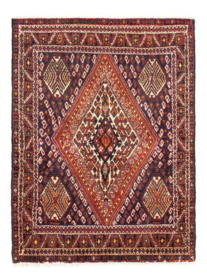 Tapis persan - Nomadic - 127 x 98 cm - rouge bordeaux