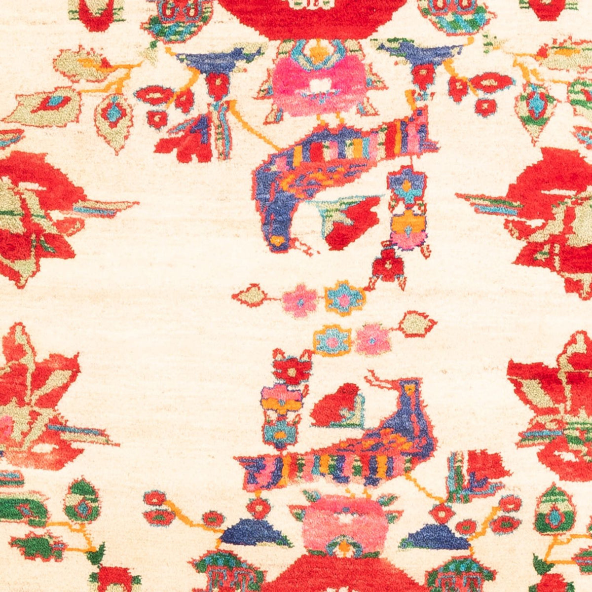 Tapis persan - Nomadic - 145 x 113 cm - crème