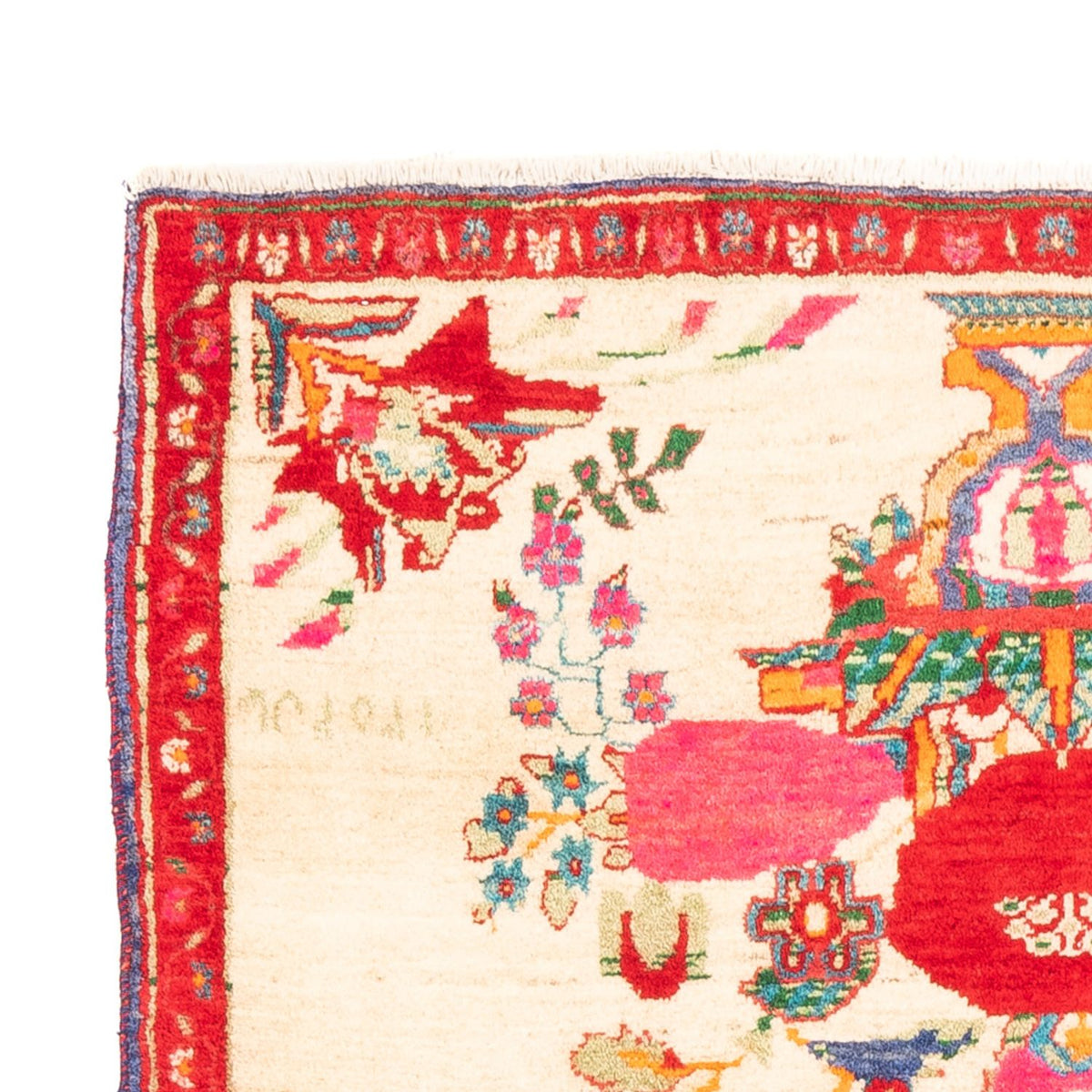 Tapis persan - Nomadic - 145 x 113 cm - crème